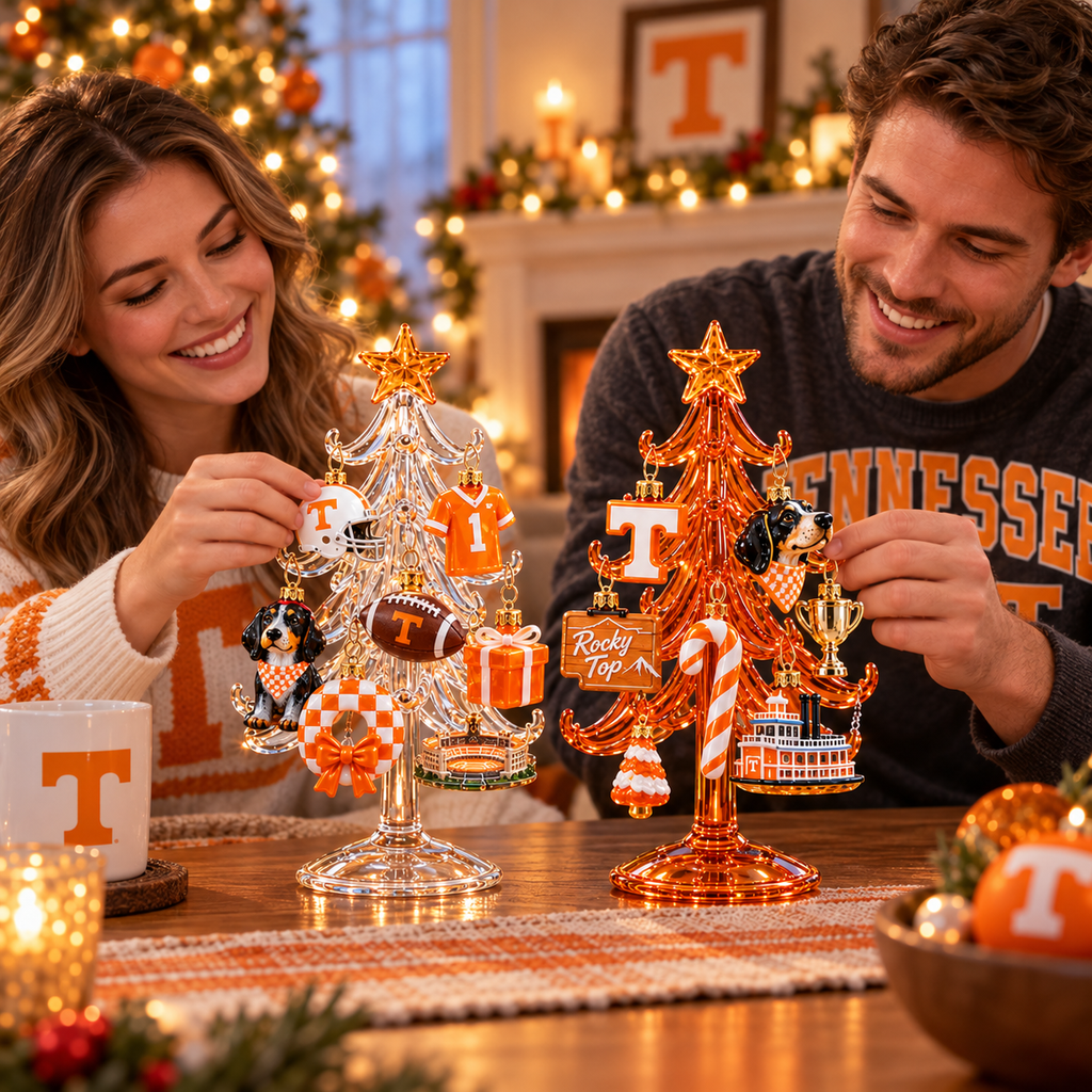 TVF Premium Glass Christmas Tree With Ornaments TNSM
