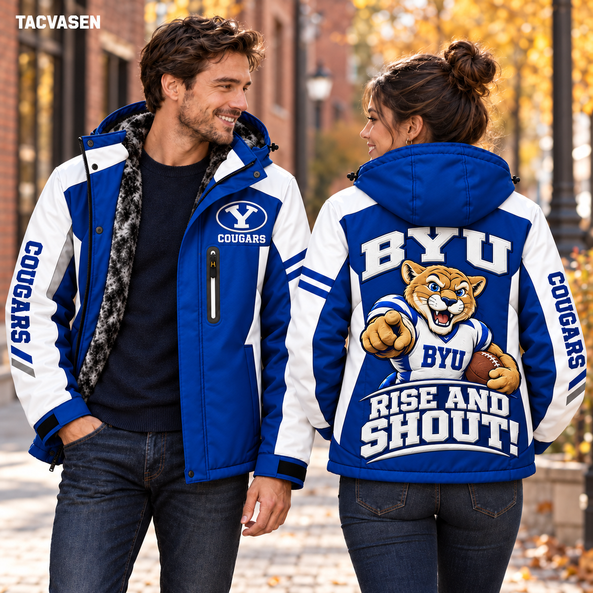 BYU Windproof Warm Ski Coat DNBN
