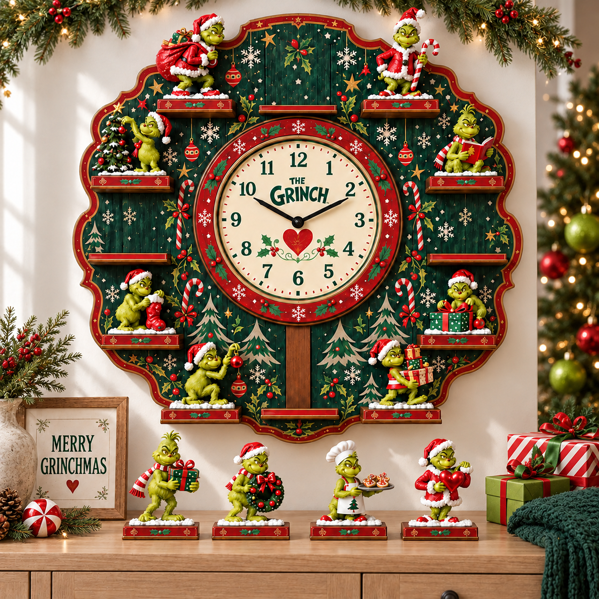 TGR Premium Christmas Sculpture Clock Collection PTKL