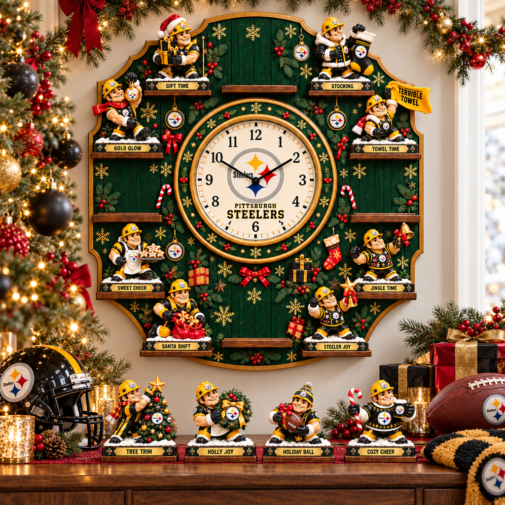 PBS Premium Christmas Sculpture Clock Collection PTKL