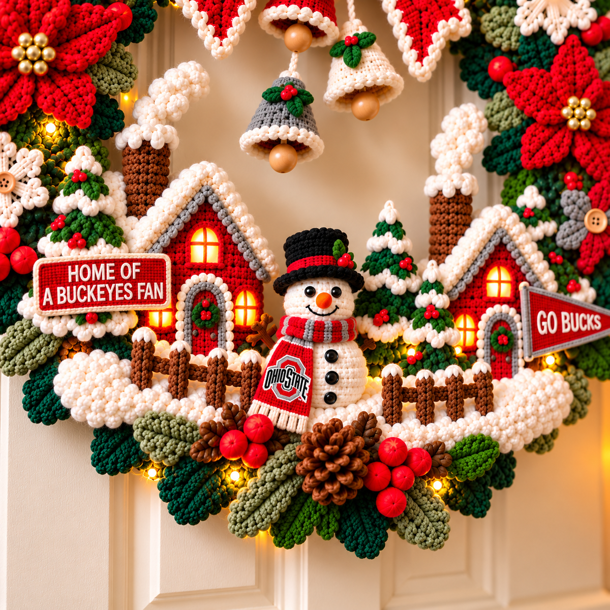 OSB Christmas Village Crochet-Style Wreath PNPA