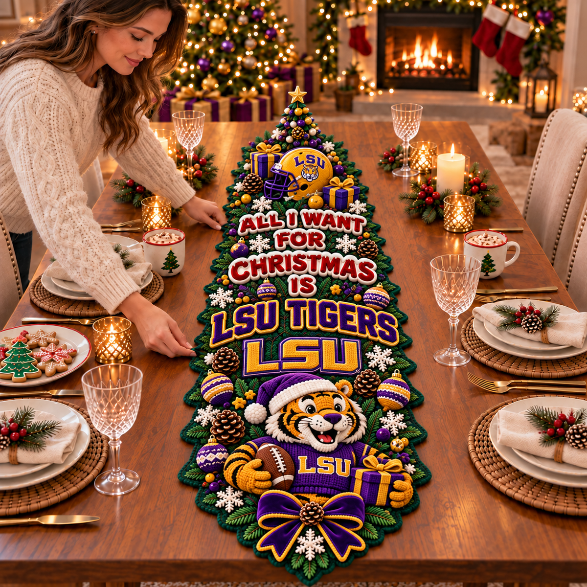 LSU Special Table Runner TTTT