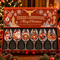 TLS Premium Sculpted Crystal Wine Glass Collector Set TTNL