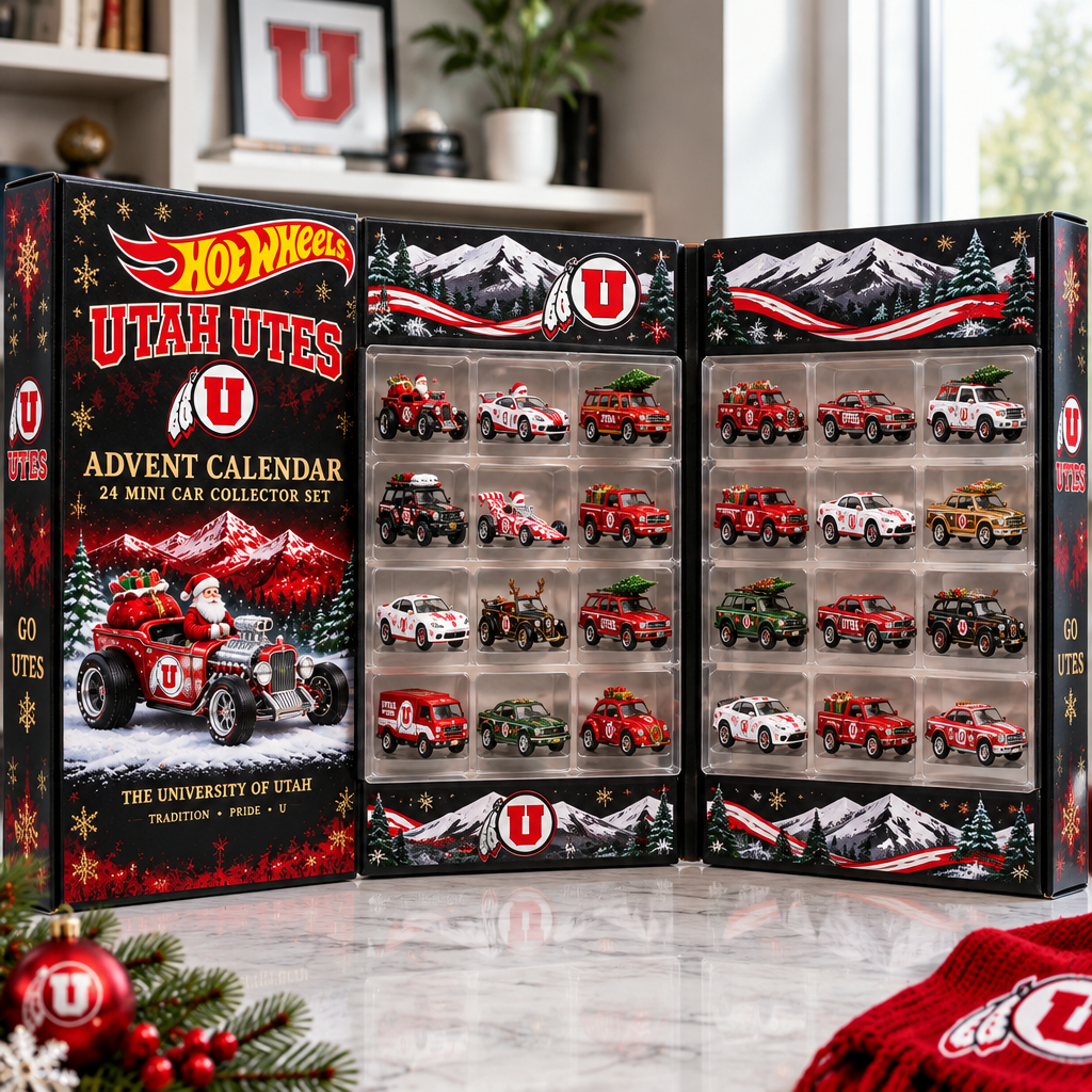 Utah Utes Premium Mini Car Advent Calendar