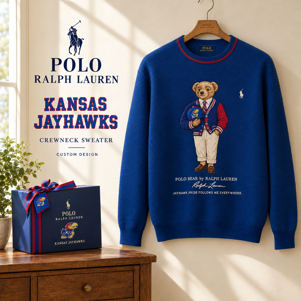 Kansas Jayhawks Premium Crewneck Sweater