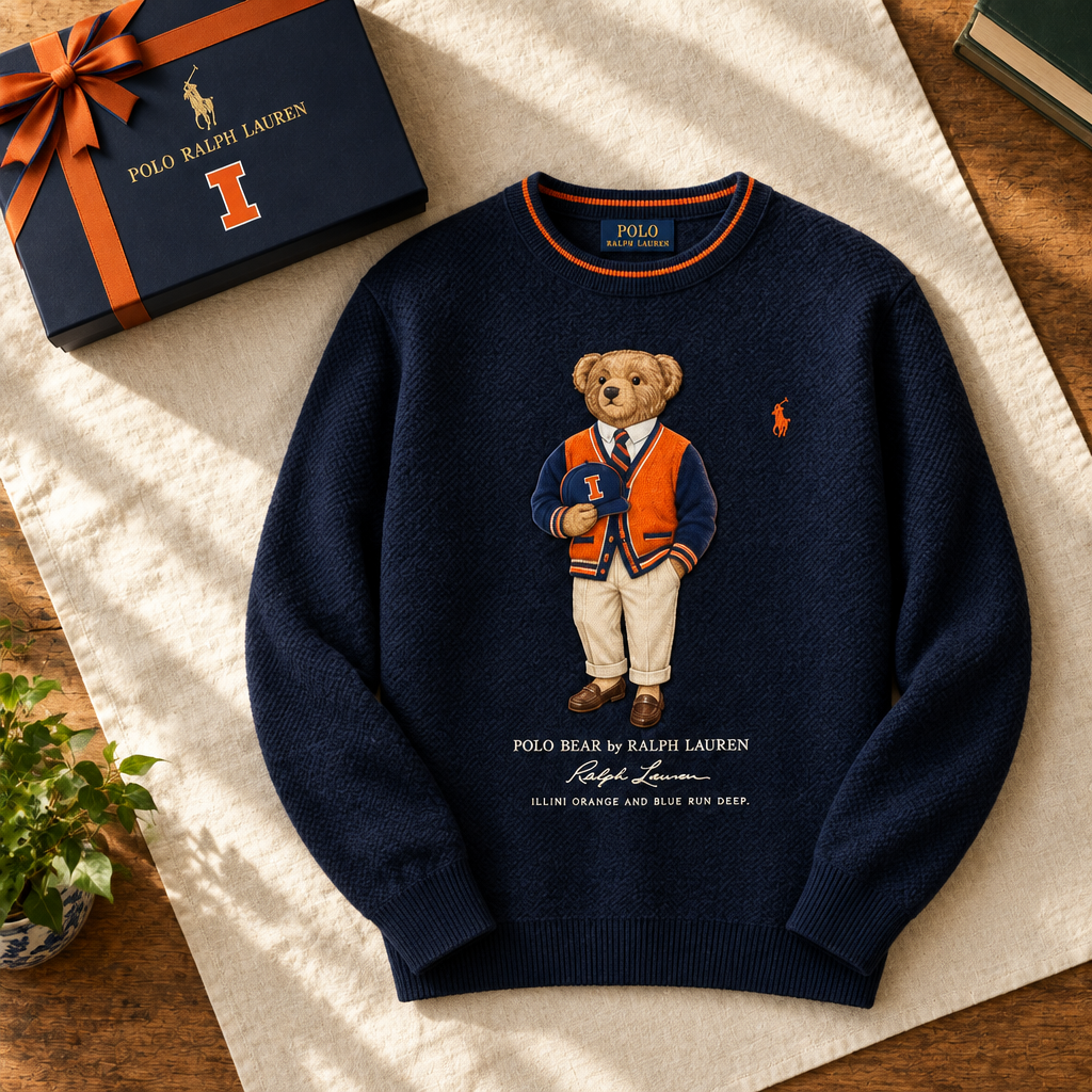 Illinois Fighting Illini Premium Crewneck Sweater